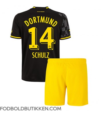 Borussia Dortmund Nico Schulz #14 Udebanetrøje Børn 2022-23 Kortærmet (+ Korte bukser)